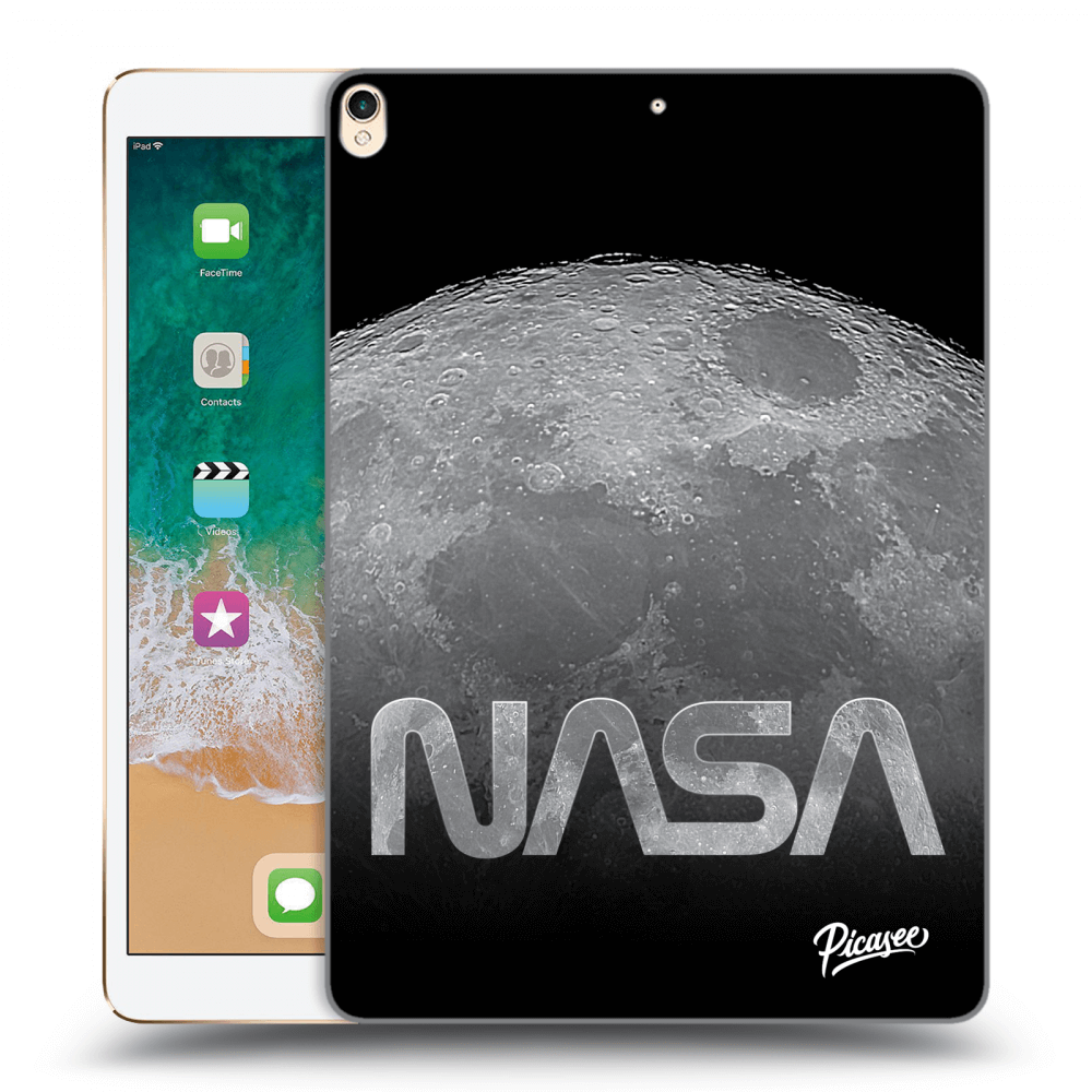 Picasee transparente Silikonhülle für Apple iPad Pro 10.5" 2017 (2. gen) - Moon Cut