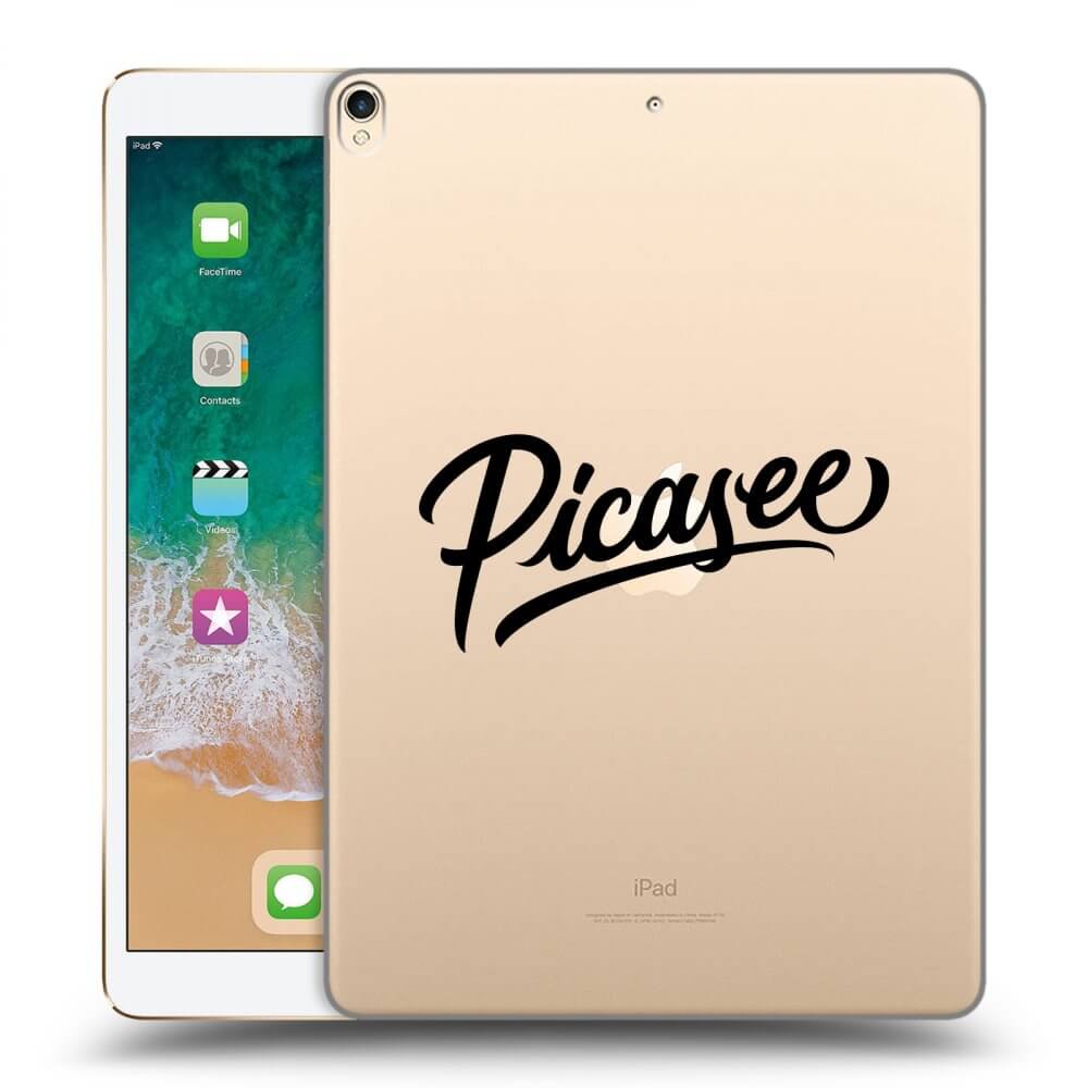 Picasee transparente Silikonhülle für Apple iPad Pro 10.5" 2017 (2. gen) - Picasee - old logo - black