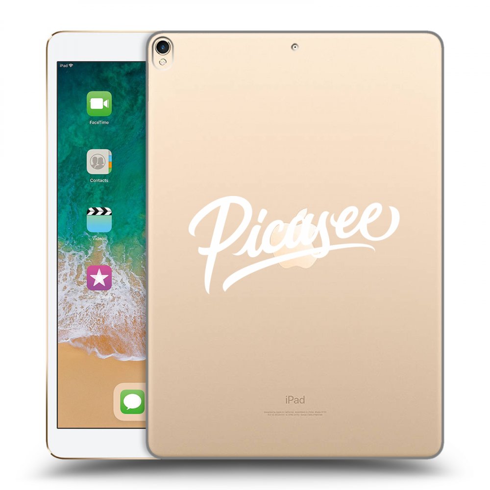 Picasee transparente Silikonhülle für Apple iPad Pro 10.5" 2017 (2. gen) - Picasee - White