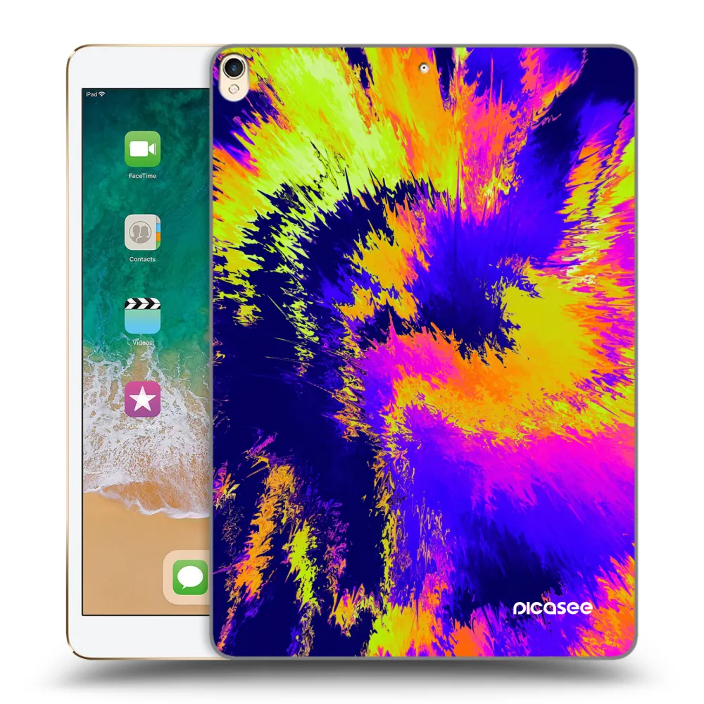 Picasee transparente Silikonhülle für Apple iPad Pro 10.5" 2017 (2. gen) - Burn