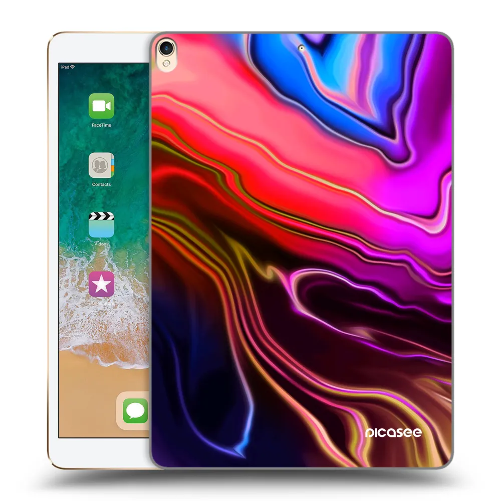 Picasee transparente Silikonhülle für Apple iPad Pro 10.5" 2017 (2. gen) - Electric