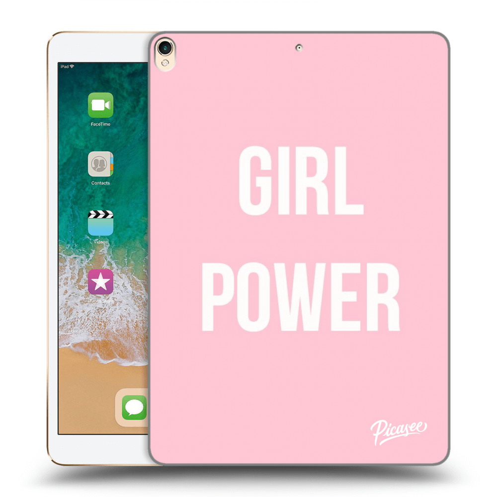 Picasee transparente Silikonhülle für Apple iPad Pro 10.5" 2017 (2. gen) - Girl power