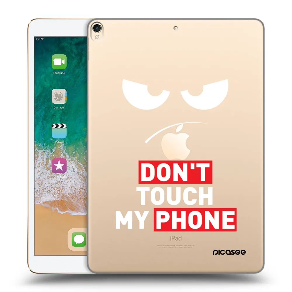 Picasee transparente Silikonhülle für Apple iPad Pro 10.5" 2017 (2. gen) - Angry Eyes - Transparent