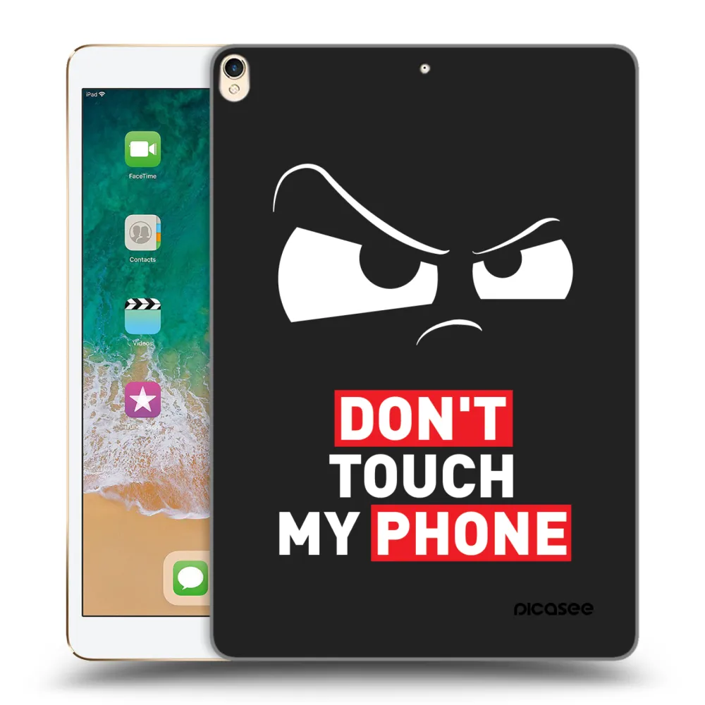 Picasee Schwarze Silikonhülle für Apple iPad Pro 10.5" 2017 (2. gen) - Cloudy Eye - Transparent