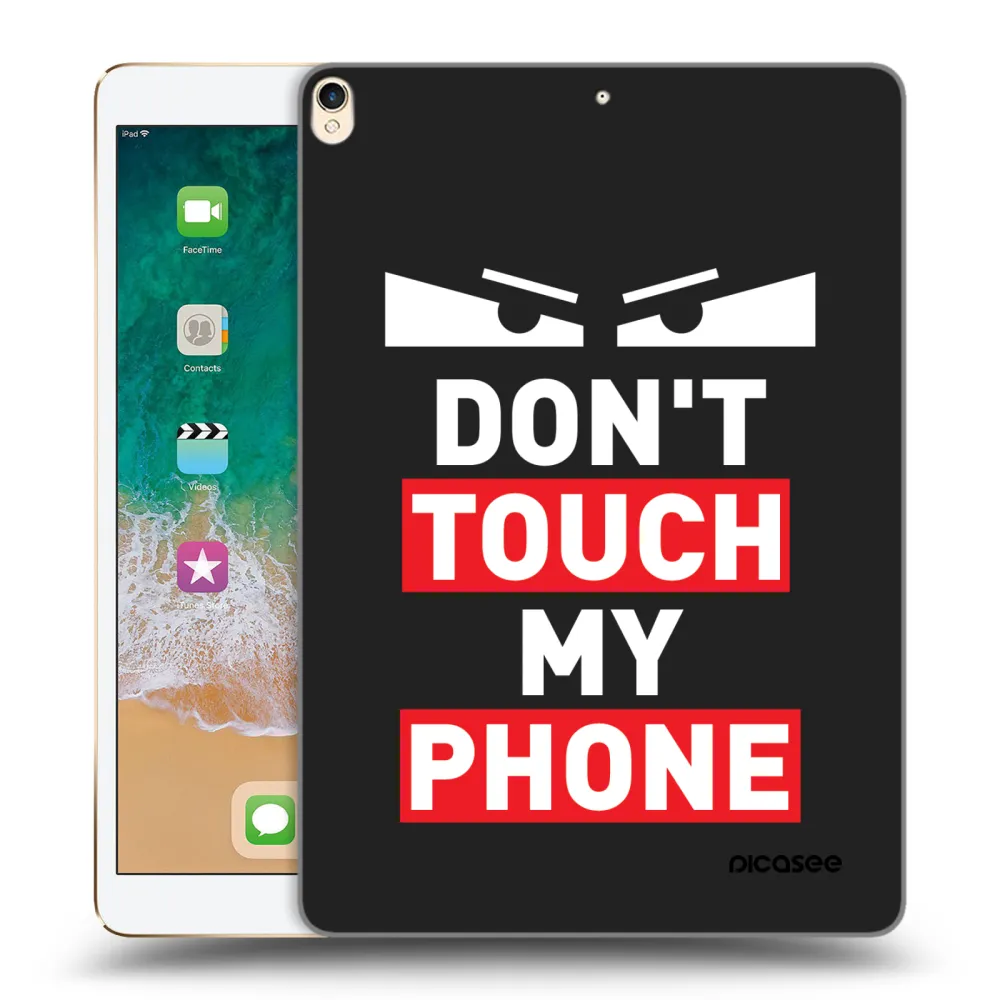 Picasee Schwarze Silikonhülle für Apple iPad Pro 10.5" 2017 (2. gen) - Shadow Eye - Transparent