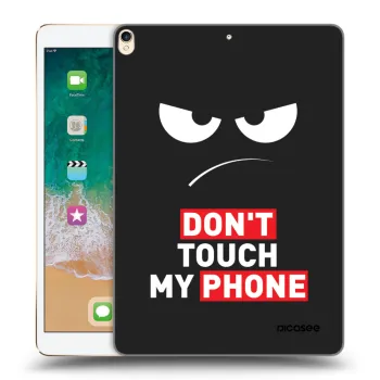 Picasee Schwarze Silikonhülle für Apple iPad Pro 10.5" 2017 (2. gen) - Angry Eyes - Transparent