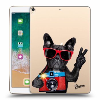 Picasee transparente Silikonhülle für Apple iPad Pro 10.5" 2017 (2. gen) - French Bulldog