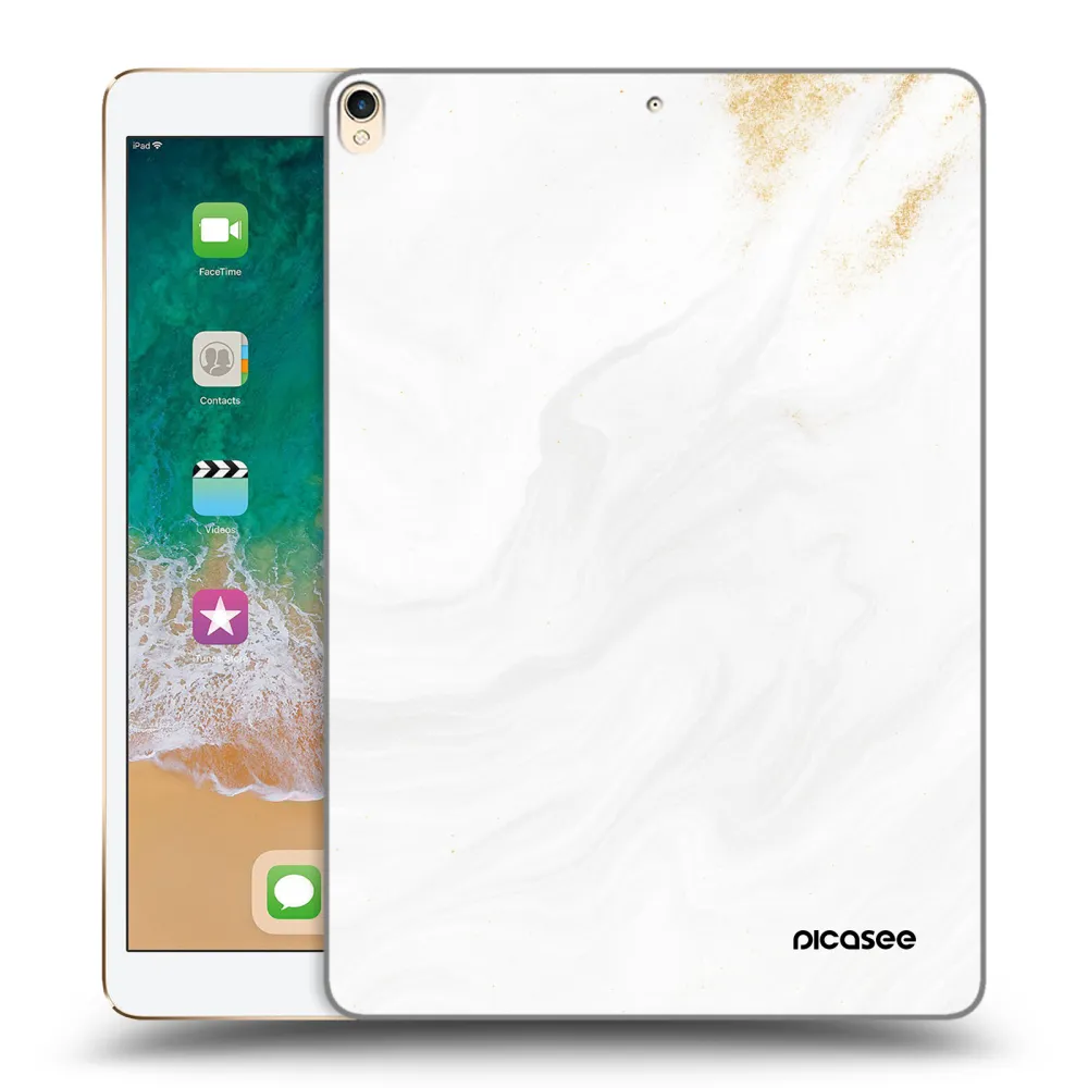 Picasee transparente Silikonhülle für Apple iPad Pro 10.5" 2017 (2. gen) - White