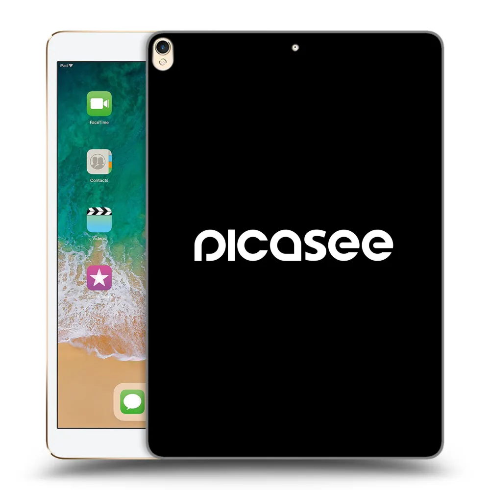 Picasee Schwarze Silikonhülle für Apple iPad Pro 10.5" 2017 (2. gen) - Picasee - new logo - white