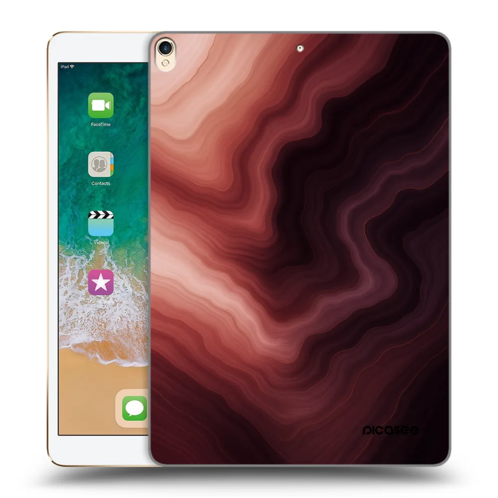 Picasee transparente Silikonhülle für Apple iPad Pro 10.5" 2017 (2. gen) - Rouge