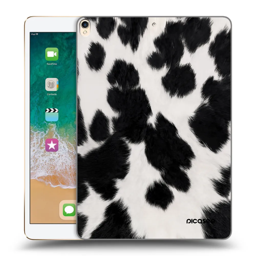 Picasee transparente Silikonhülle für Apple iPad Pro 10.5" 2017 (2. gen) - Black Moo