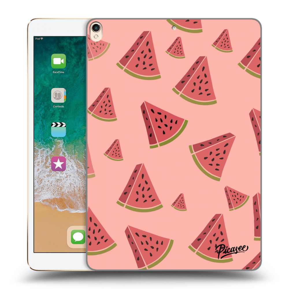 Picasee transparente Silikonhülle für Apple iPad Pro 10.5" 2017 (2. gen) - Watermelon
