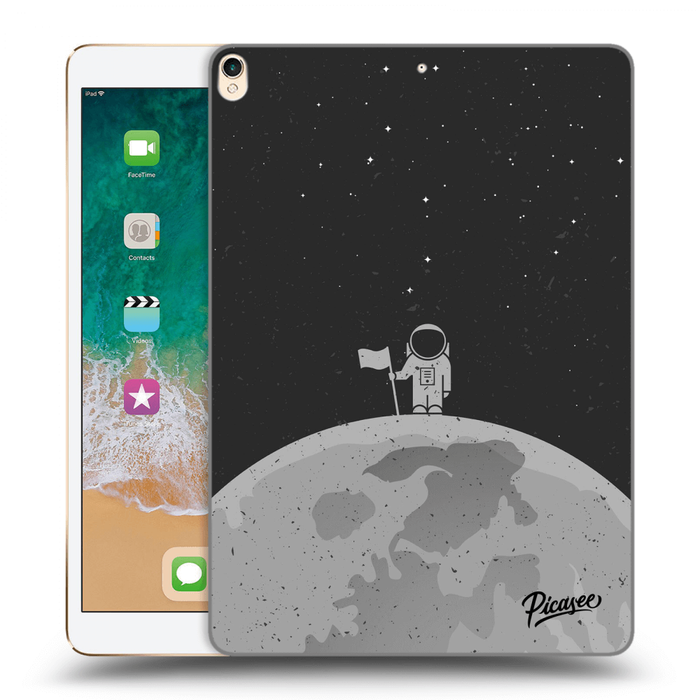 Picasee transparente Silikonhülle für Apple iPad Pro 10.5" 2017 (2. gen) - Astronaut