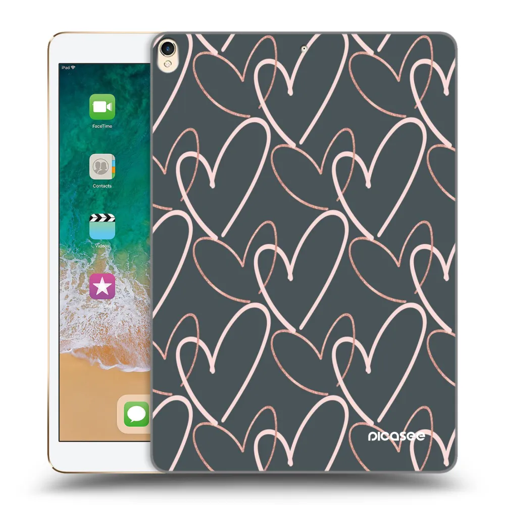 Picasee transparente Silikonhülle für Apple iPad Pro 10.5" 2017 (2. gen) - Viel Liebe