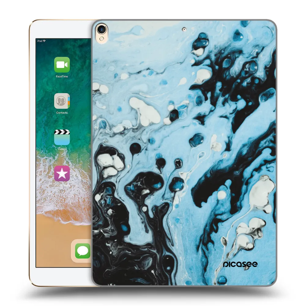 Picasee transparente Silikonhülle für Apple iPad Pro 10.5" 2017 (2. gen) - Organic blue
