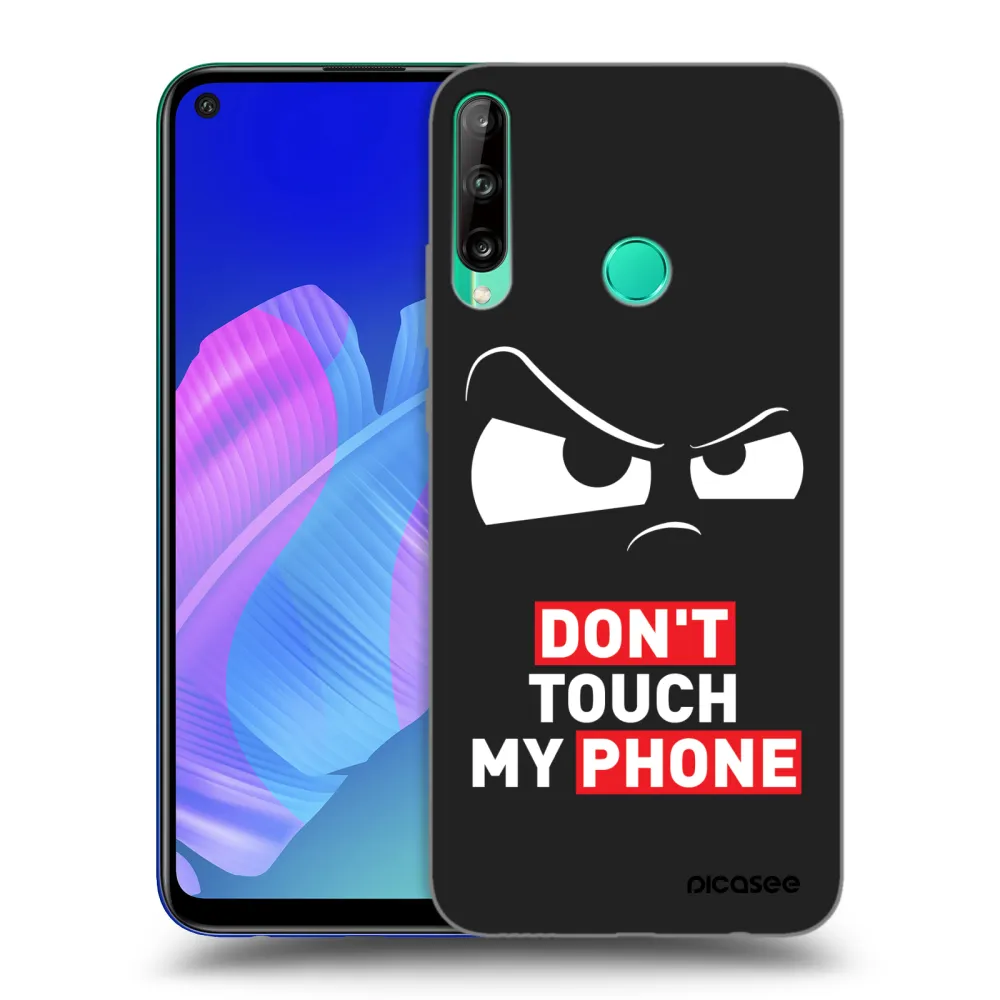 Picasee Huawei P40 Lite E Hülle - Schwarzes Silikon - Cloudy Eye - Transparent