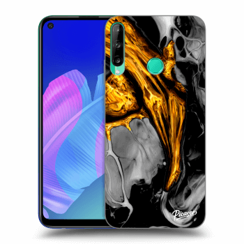 Hülle für Huawei P40 Lite E - Black Gold