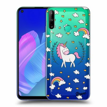Picasee Huawei P40 Lite E Hülle - Transparentes Silikon - Unicorn star heaven