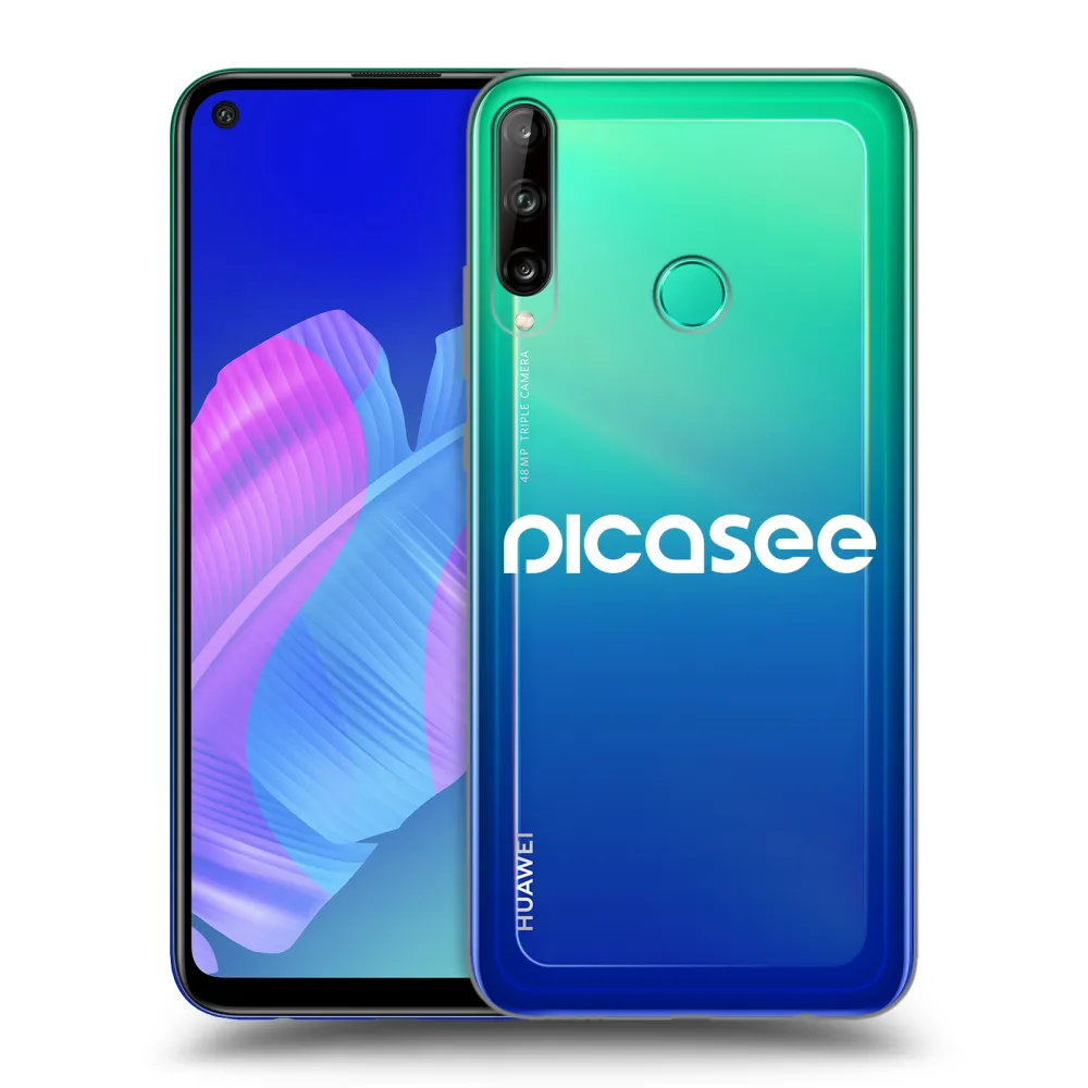 Picasee Huawei P40 Lite E Hülle - Transparentes Silikon - Picasee - new logo - white