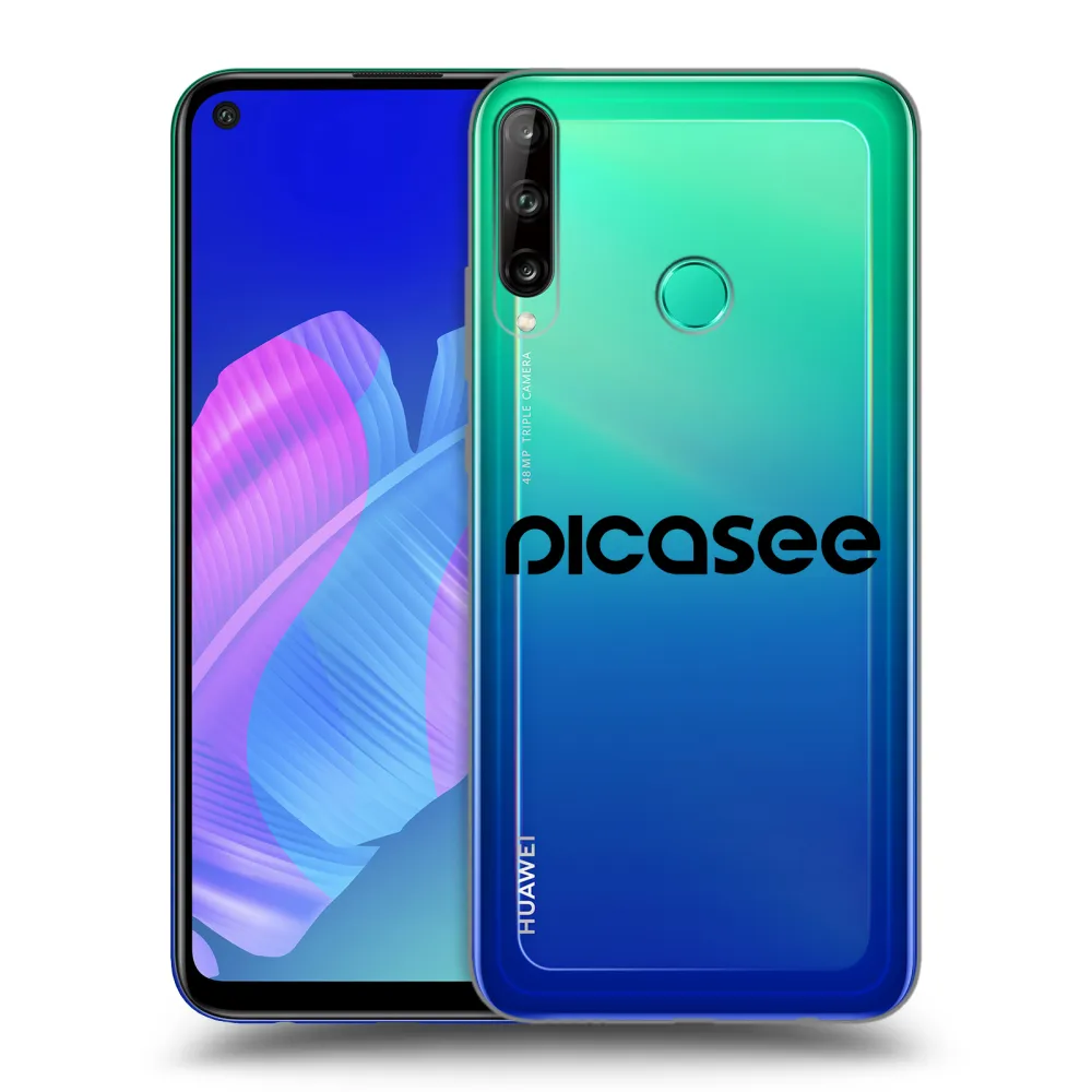 Picasee Huawei P40 Lite E Hülle - Transparentes Silikon - Picasee - new logo - black