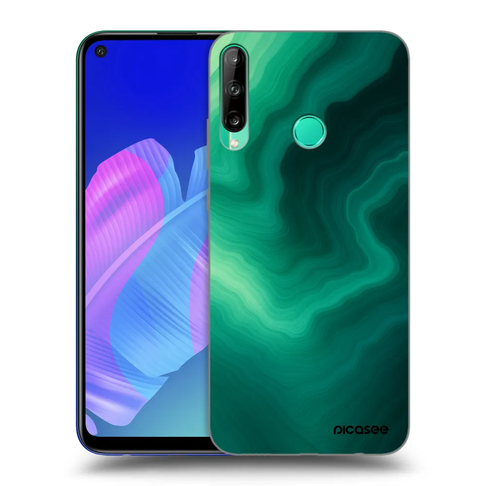 Picasee Huawei P40 Lite E Hülle - Schwarzes Silikon - Malachite