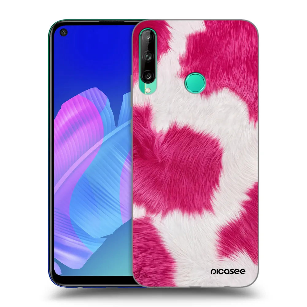 Picasee Huawei P40 Lite E Hülle - Schwarzes Silikon - Pink Moo