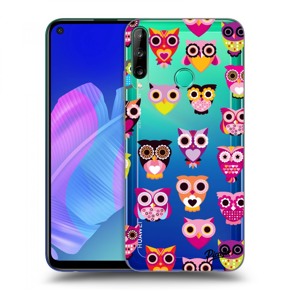Picasee Huawei P40 Lite E Hülle - Transparentes Silikon - Owls