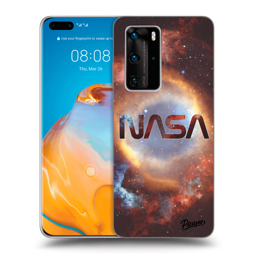 Picasee Huawei P40 Pro Hülle - Schwarzes Silikon - Nebula