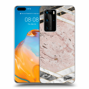Hülle für Huawei P40 Pro - Pink geometry