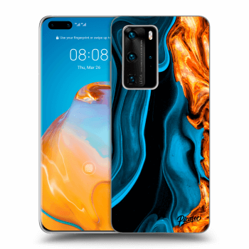 Hülle für Huawei P40 Pro - Gold blue