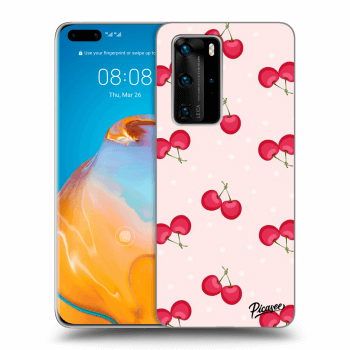 Picasee Huawei P40 Pro Hülle - Transparentes Silikon - Cherries