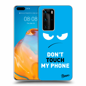 Hülle für Huawei P40 Pro - Angry Eyes - Blue