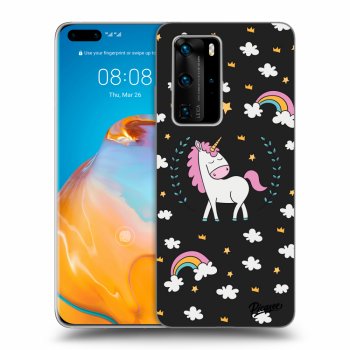 Hülle für Huawei P40 Pro - Einhorn Sternenhimmel