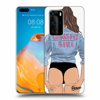 Picasee Huawei P40 Pro Hülle - Transparentes Silikon - Crossfit girl - nickynellow