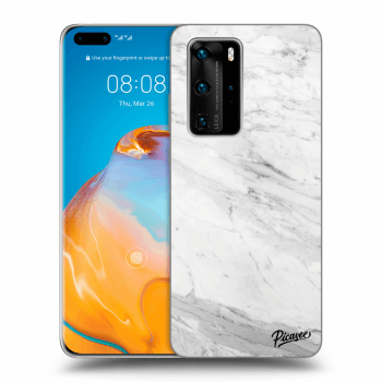 Hülle für Huawei P40 Pro - White marble