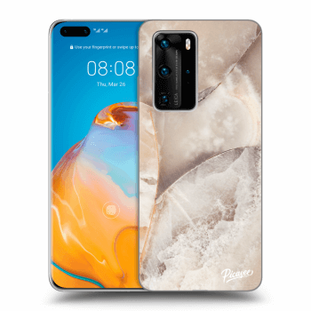 Hülle für Huawei P40 Pro - Cream marble