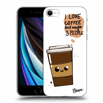 Picasee Apple iPhone SE 2020 Hülle - Transparentes Silikon - Cute coffee