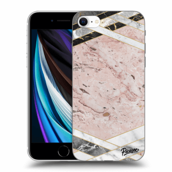 Hülle für Apple iPhone SE 2020 - Pink geometry