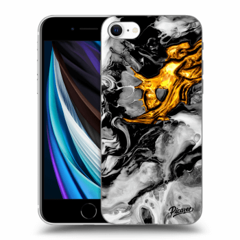 Hülle für Apple iPhone SE 2020 - Black Gold 2