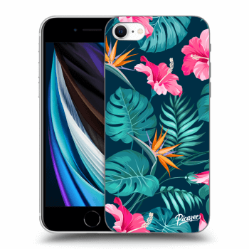 Picasee ULTIMATE CASE für Apple iPhone SE 2020 - Pink Monstera