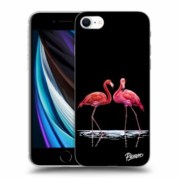 Hülle für Apple iPhone SE 2020 - Flamingos couple