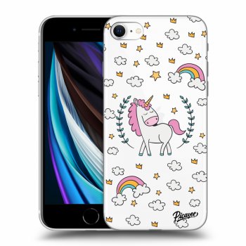 Picasee Apple iPhone SE 2020 Hülle - Transparentes Silikon - Unicorn star heaven