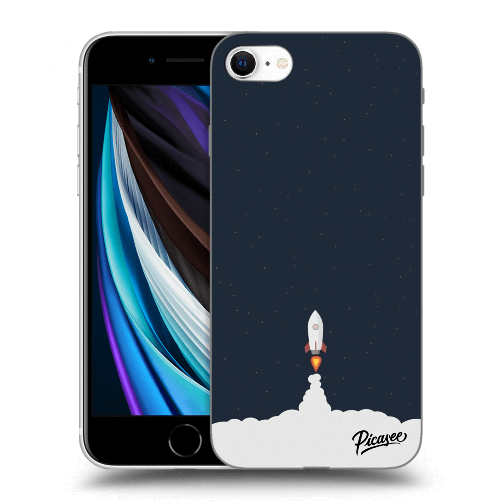 Picasee Apple iPhone SE 2020 Hülle - Transparentes Silikon - Astronaut 2