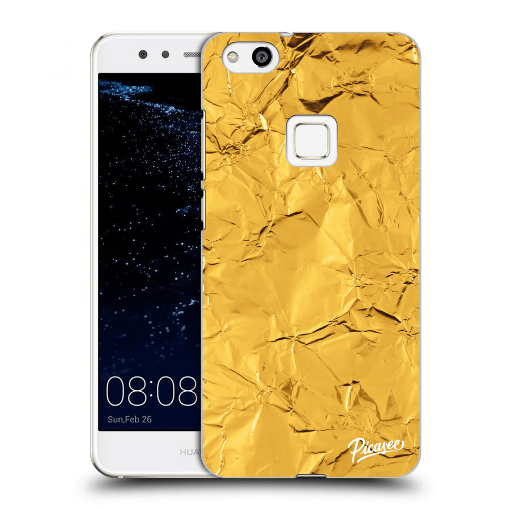 Picasee Huawei P10 Lite Hülle - Transparentes Silikon - Gold