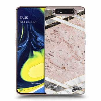 Hülle für Samsung Galaxy A80 A805F - Pink geometry