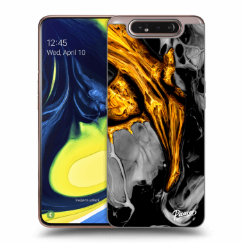 Hülle für Samsung Galaxy A80 A805F - Black Gold