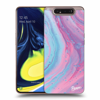 Hülle für Samsung Galaxy A80 A805F - Pink liquid