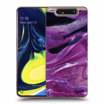 Hülle für Samsung Galaxy A80 A805F - Purple glitter