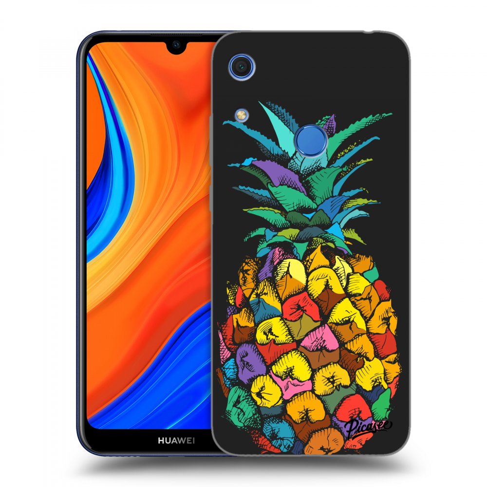 Picasee Huawei Y6S Hülle - Schwarzes Silikon - Pineapple