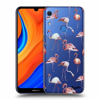 Picasee Huawei Y6S Hülle - Transparentes Silikon - Flamingos